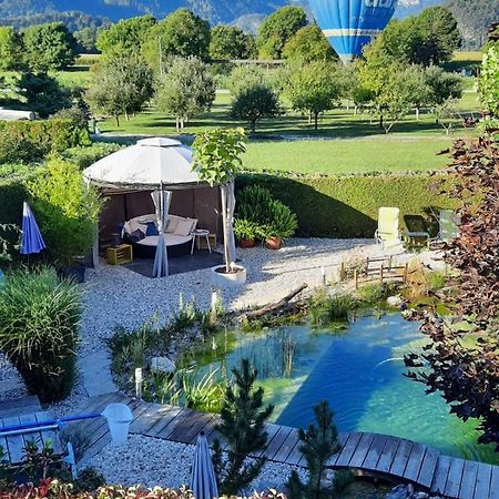 Garden Paradise Bled Apartments - Garden, Pond And Castle View Exterior foto
